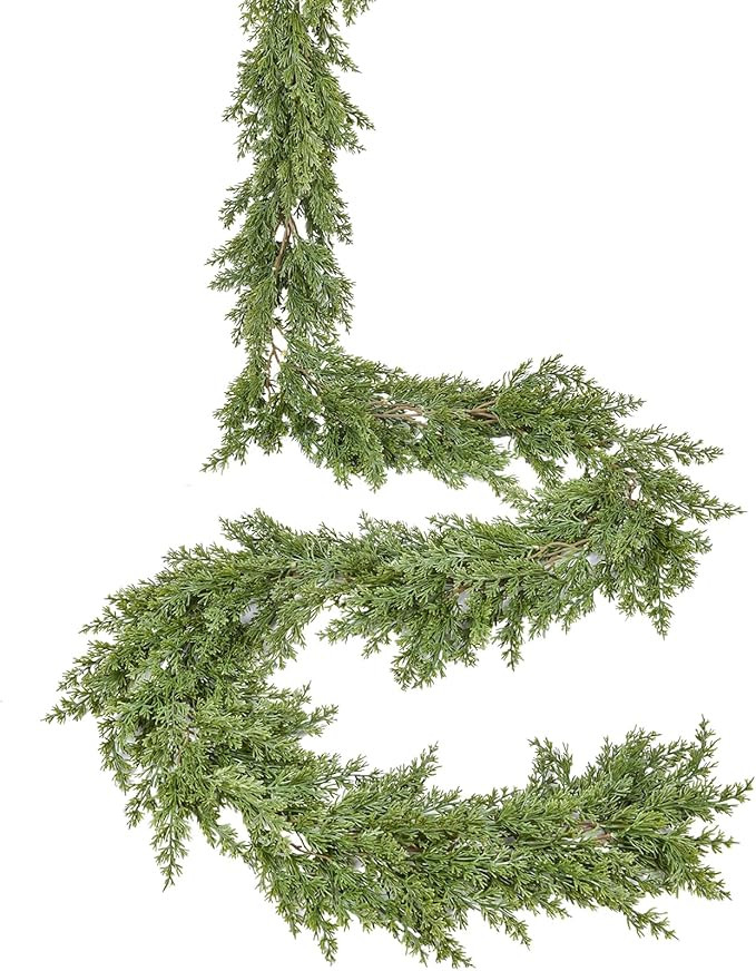 6FT Pine Christmas Garland, Artificail Christmas Greenery Garland,Realistic Cedar Garland Cypress... | Amazon (US)