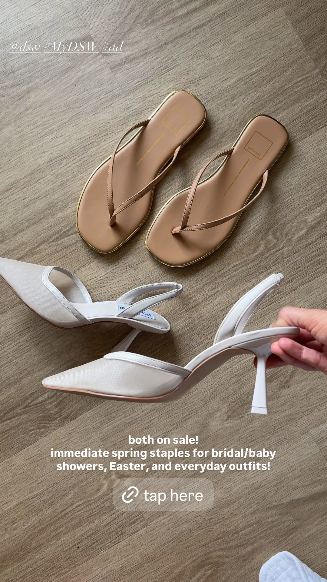 Styling new spring shoes from @DSW! I’m 5’7” and wearing my true size 8 in both of these shoes, on sale today! #mydsw #ad
