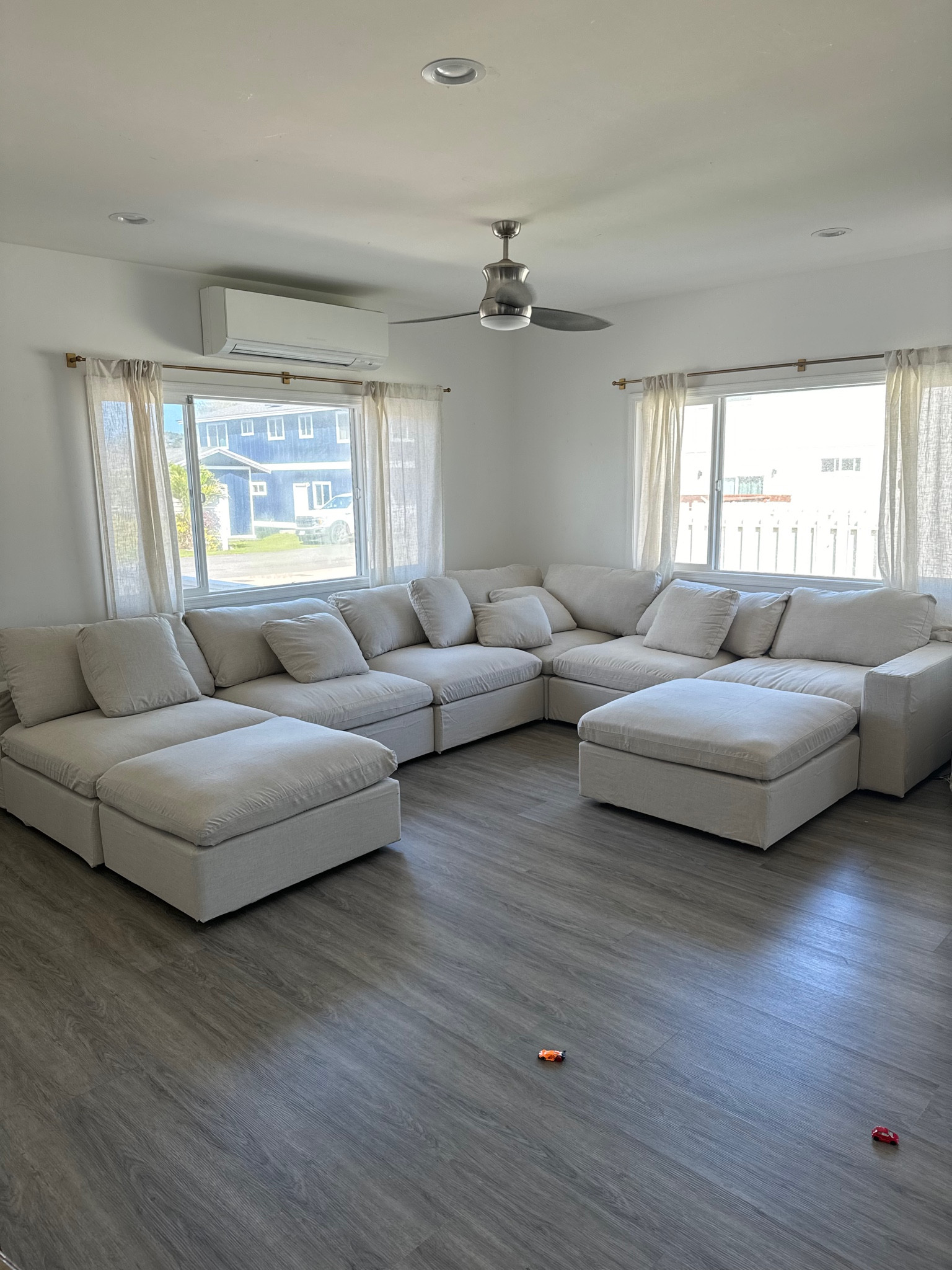 our transformed living room!! 