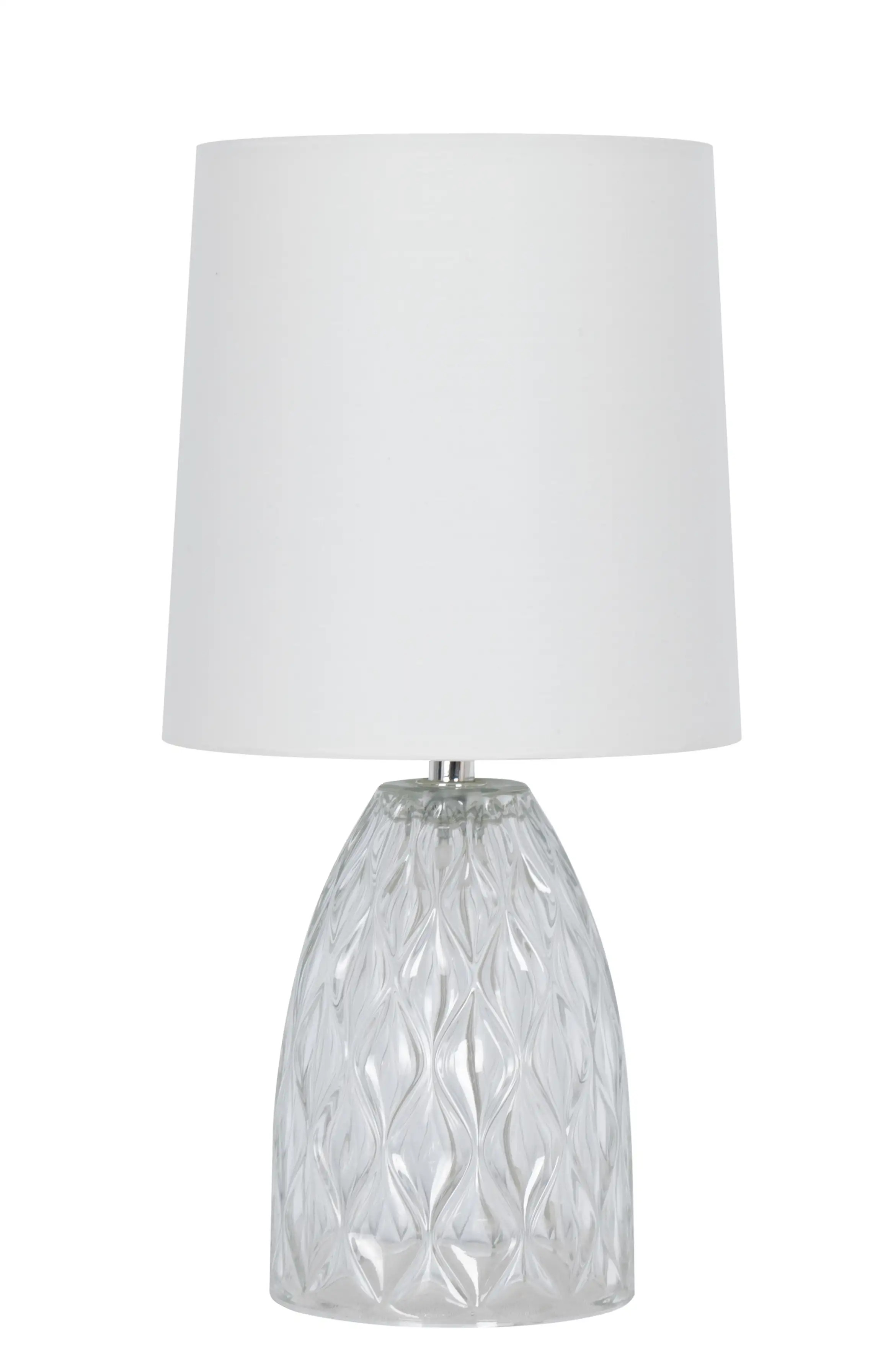 Mainstays 12.75" Mini Clear Glass Lamp, 5.75 x 6.5 x 6.5" Lamp Shade | Walmart (US)