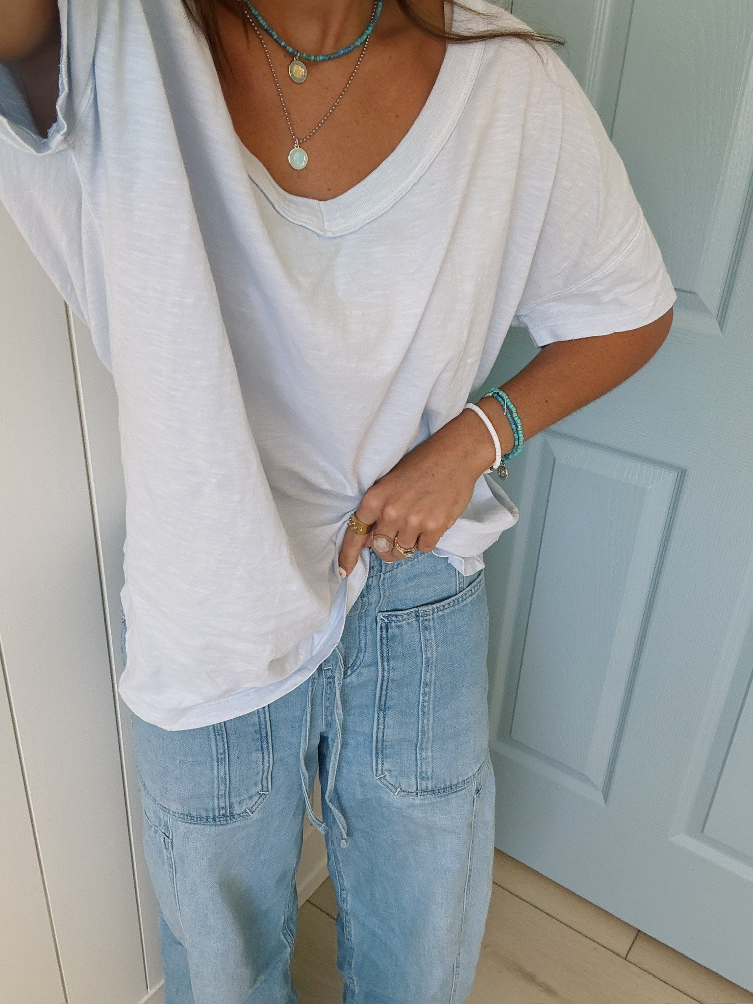 recent outfit! obsessed with these jeans! wearing size small shirt and XS jeans!

#LTKSeasonal #LTKStyleTip