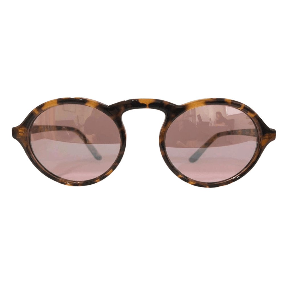 Belle Redondo Tartaruga Lente Curva Rosa Espelhado - acbrazil Mobile | AC Brazil (BR)