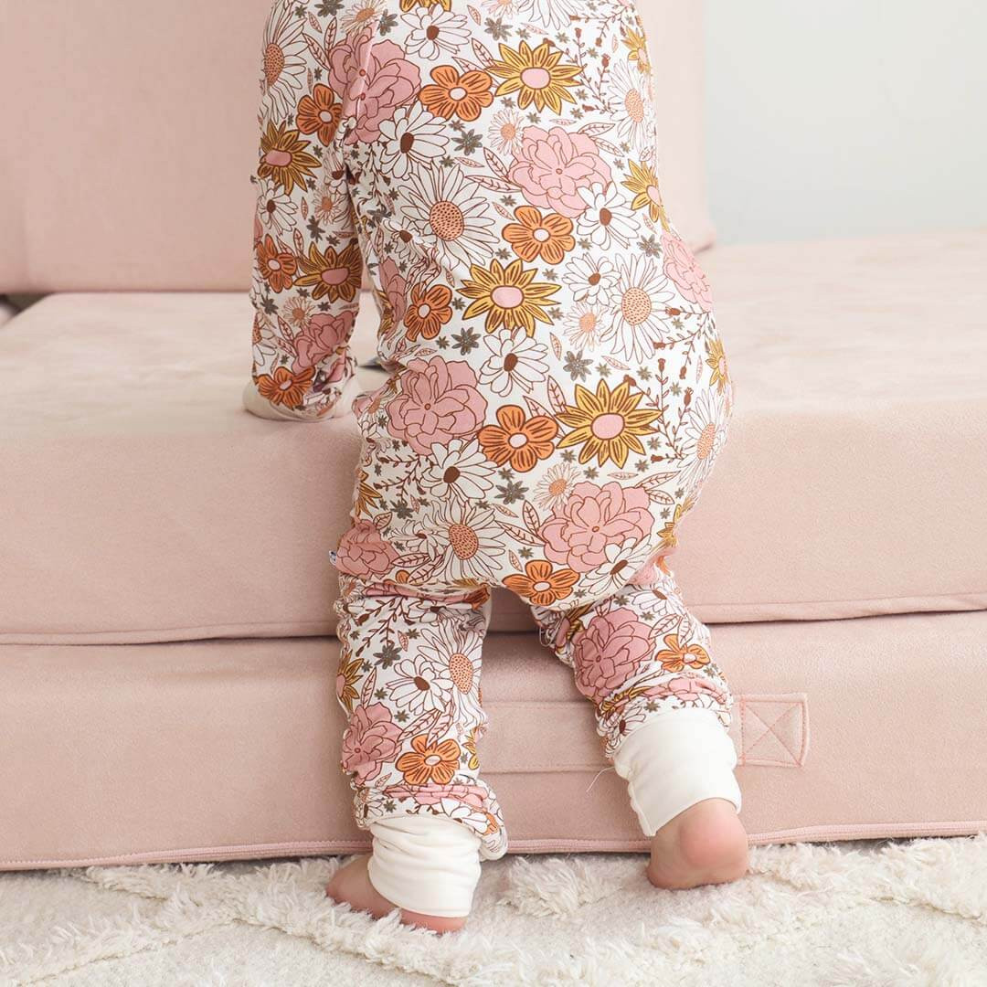 Boho Floral Convertible Zip Romper | Caden Lane