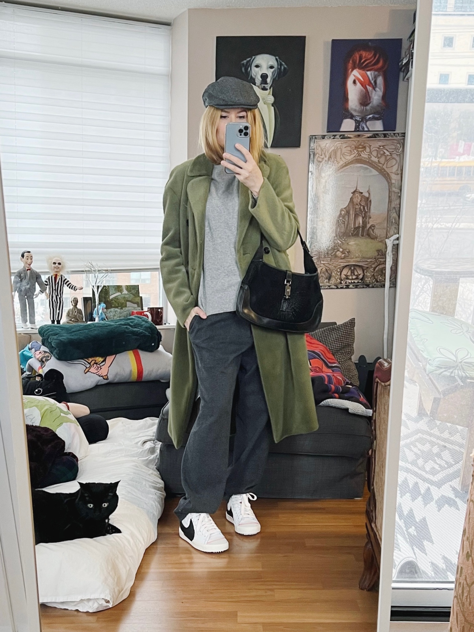 I forgot about this coat until the other day when I saw it peeking out from under the rest of the coats. I love this green.
•
•
.  #FallLook  #StyleOver40  #vintageGucci #menswearInspired  #nikeBlazer  #secondhandFind #FashionOver40  #MumStyle #genX #genXStyle #genXInfluencer #poshmarkFinds #vintageBag #WhoWhatWearing #genXblogger #secondhandDesigner #Over40Style #40PlusStyle #Stylish40s #styleTip  #HighStreetFashion 

#LTKshoecrush #LTKSeasonal #LTKstyletip