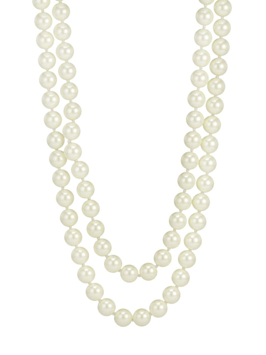 Faux Pearl Rope Necklace | Saks Fifth Avenue