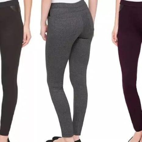 DKNY Jeans Women's Ponte Straight-Leg Pants | XXL, Grey Houndstooth | Amazon (US)