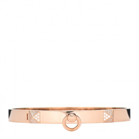 HERMES

18K Rose Gold Diamond PM Collier De Chien Bracelet SH | Fashionphile