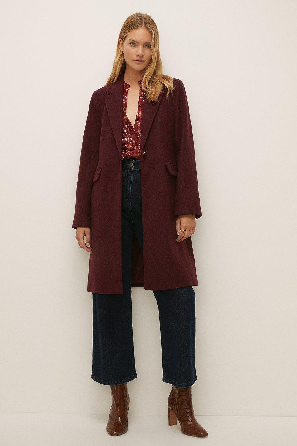 Wool Mix Tailored Coat | Oasis UK & IE 