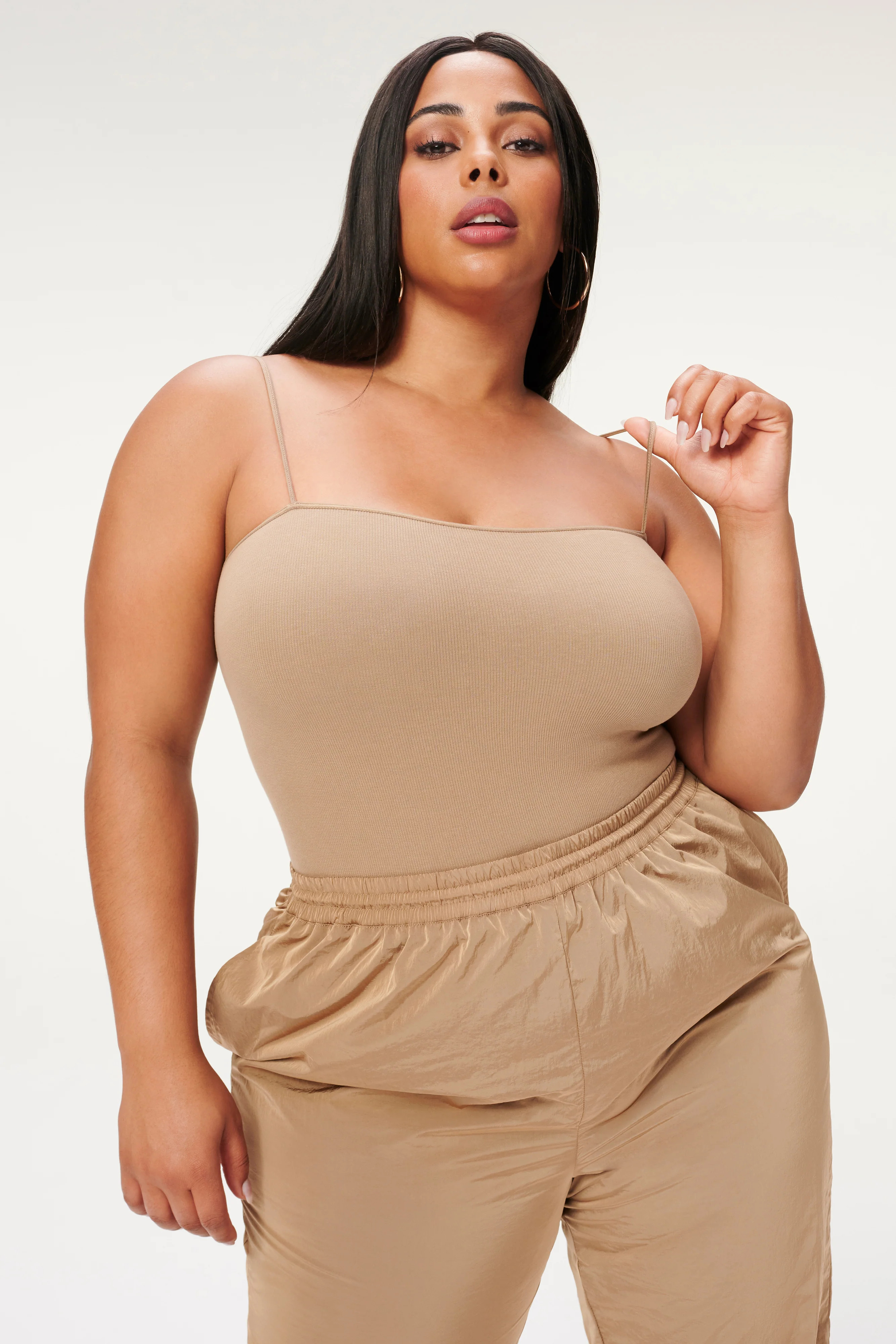 SEAMLESS SKINNY STRAP BODYSUIT | PUTTY001 | Good American