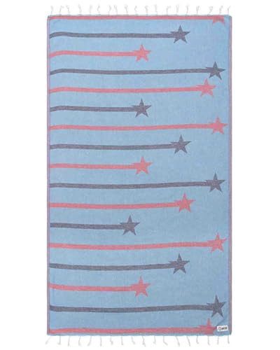 Sand Cloud Turkish Beach Towel - 100% Organic Cotton Turkish Bath Towels - Ultra Soft, Sand Resistant & Quick Dry Towel for Beach, Pool, or Picnic - As Seen on Shark Tank - Starry Night | Amazon (US)