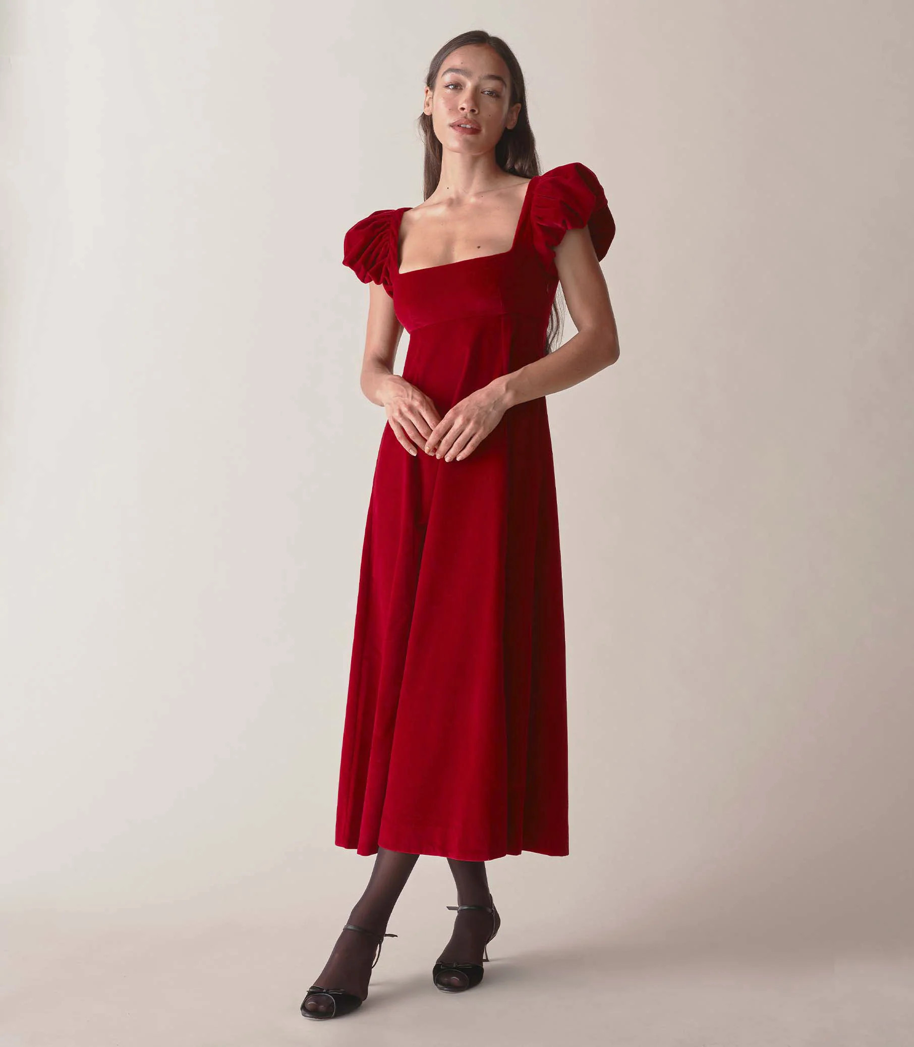 Celestine Dress - Rosso | DÔEN | DOEN