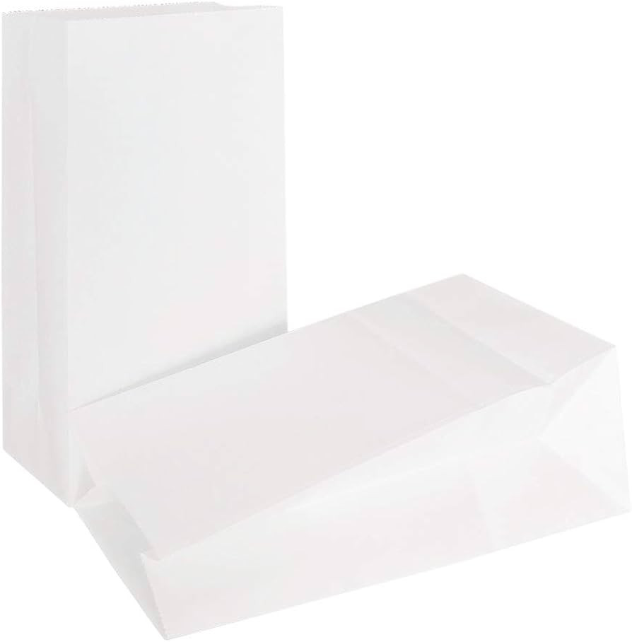 KEYYOOMY Small Bright Color Paper Bags White Party Goody bags for Wedding Baby Shower Kid’s Bir... | Amazon (US)