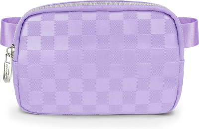 DANCOUR Checkered Belt Bag, Cross Body Bag, Fanny Pack, Leather Fanny Pack Crossbody, Fanny Packs...