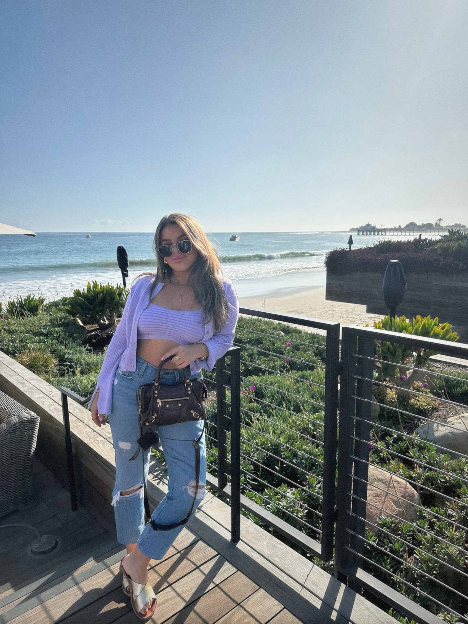 Spring outfit ideas #spring #cardigan #purple #outfits #trending #affordable 