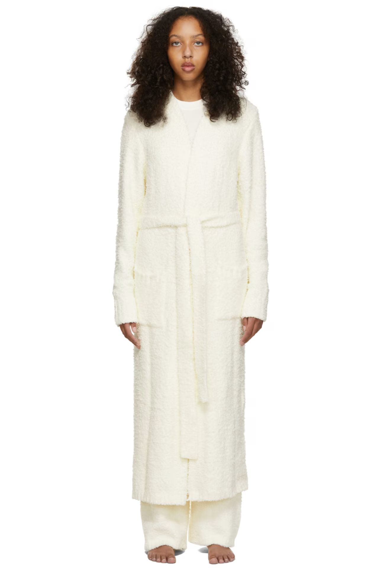 Off-White Cozy Knit Robe | SSENSE