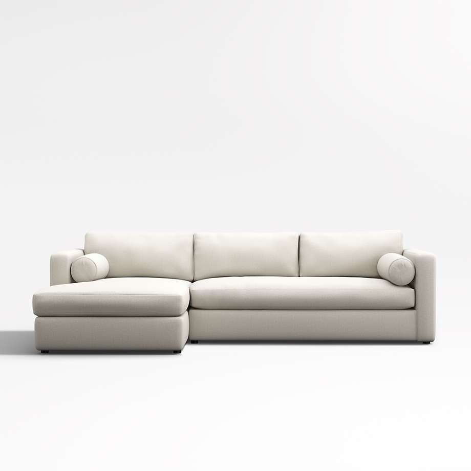 Aris 2-Piece Left-Arm Chaise Sectional Sofa + Reviews | Crate & Barrel | Crate & Barrel