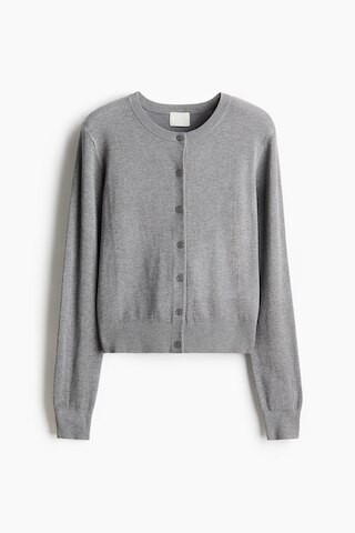 H & M - Fine-knit Cardigan - Gray | H&M (US + CA)