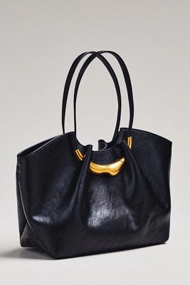 Molten Hardware Shiny Textured Tote | Anthropologie (US)