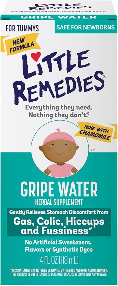 Little Remedies Gripe Water-No Alcohol, Sodium Bicarbonate, Artificial Color & Gluten Free-Safe f... | Amazon (US)