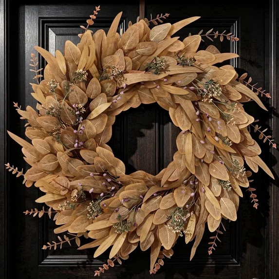 Yastouay 26" Fall Wreath for Front Door, Fall Decor for Home, Large Artificial  Autumn Wreath wit... | Walmart (US)