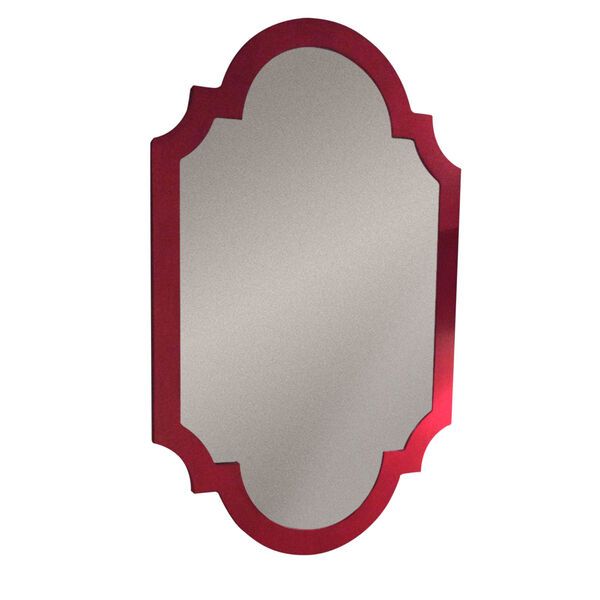 Red Asian Chippendale Mirror | Bellacor