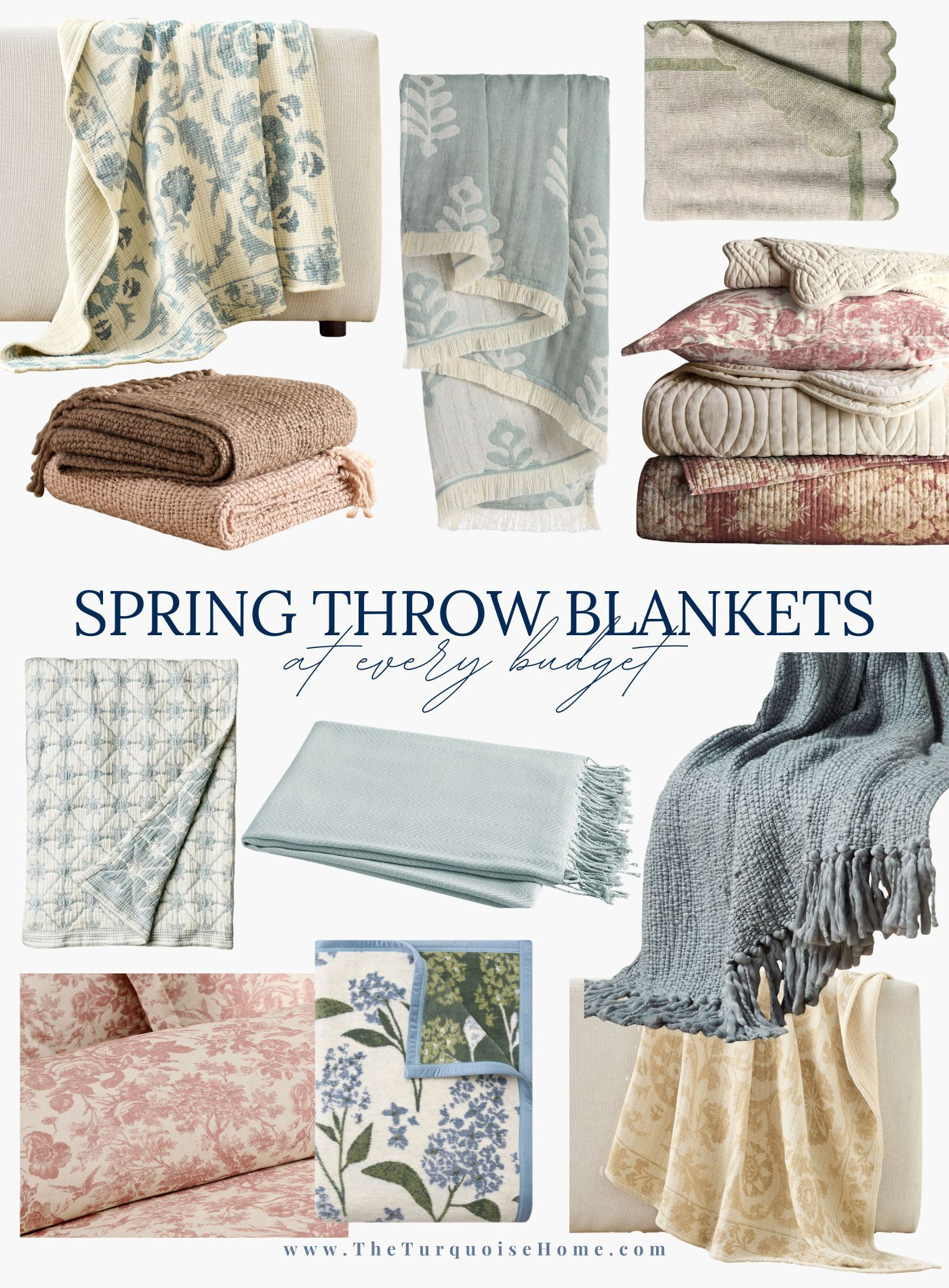 Add these spring throw blankets to the foot of your bed or sofa! 

 #LTKSeasonal #LTKHome