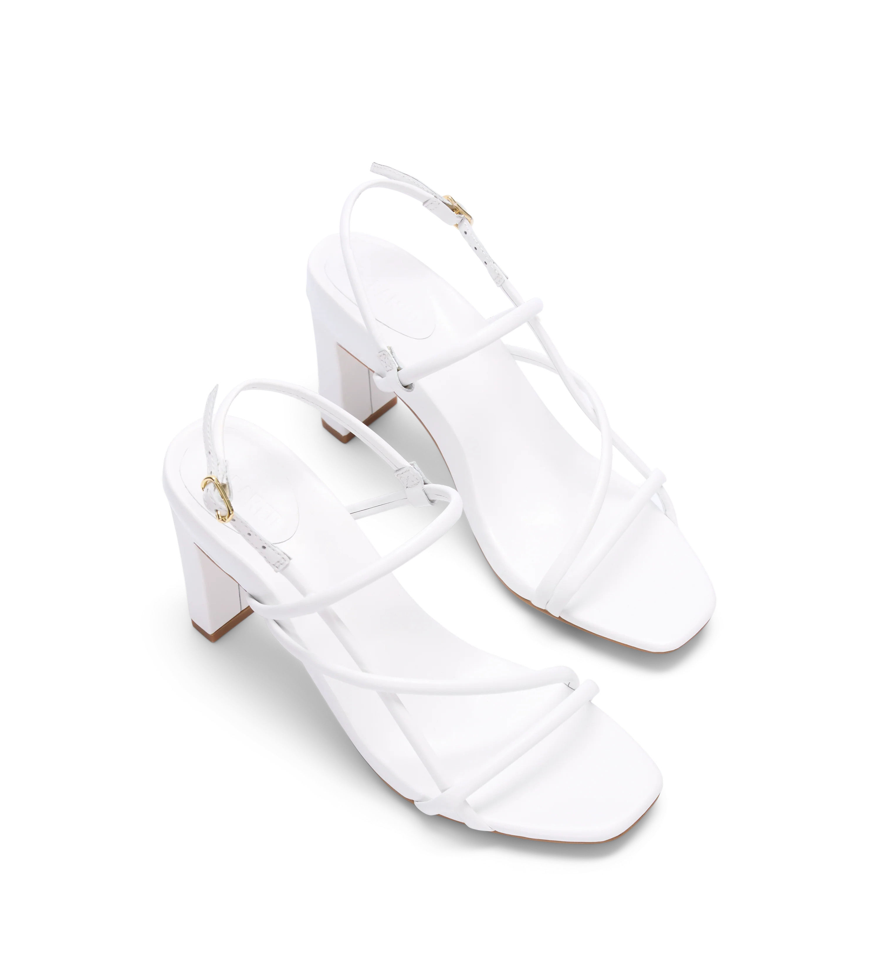 Godwit White Leather High Heels | Bared Footwear | Bared Footwear