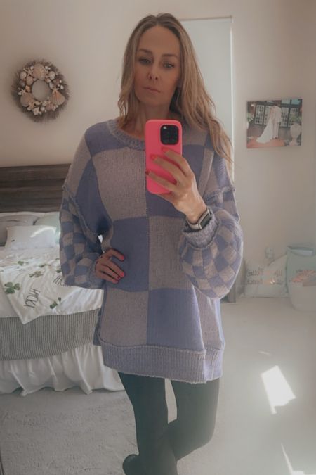 #ootd 
Love this oversized sweater from The Post! I am 5’9, 130 lbs and wearing a medium! 

#LTKstyletip #LTKSeasonal #LTKover40