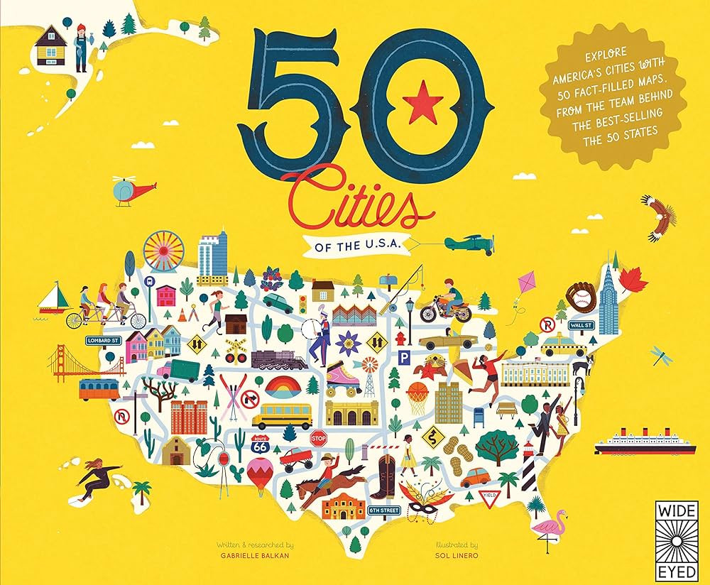 50 Cities of the U.S.A.: Explore America's cities with 50 fact-filled maps (Volume 4) (Americana,... | Amazon (US)