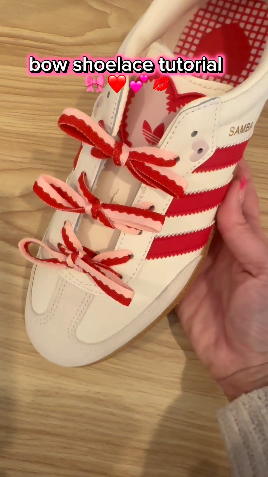 Such a fun way to add a little fun to your sneakers 🎀 #bows #sneakers #adidas #valentines

#LTKvlog #LTKActive #LTKValentine