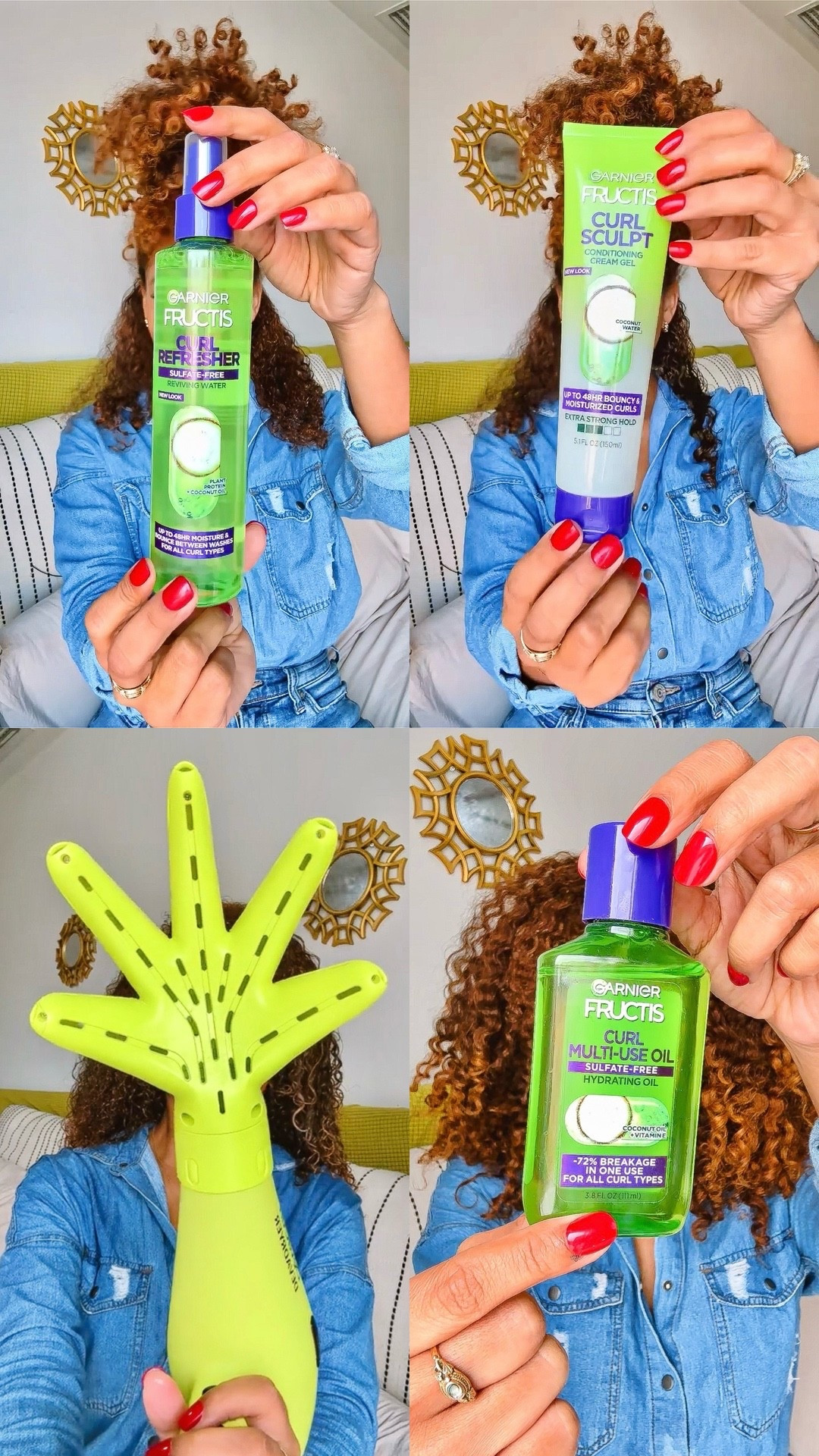 I love a little frizz, but when my curls need more definition, a light refresh always brings them back to life ✨

Curl refresh lineup:

Garnier Fructis
• Curl Refresher Reviving Water: revives curls and boosts definition without weighing them down
• Curl Sculpt Conditioning Cream Gel: adds hold while keeping curls soft and frizz under control
• Curl Multi-Use Hydrating Oil: seals in moisture and adds shine, especially on the ends

DevaCurl
• Diffuser: helps refresh curls while maintaining curl shape and volume

All items are linked on my LTK 🛍️

#CurlyHairRefresh #CurlyHairCare #NaturalCurls #CurlyHairLife #LTKFinds

#LTKgrwm #LTKBeauty #LTKmorningroutine