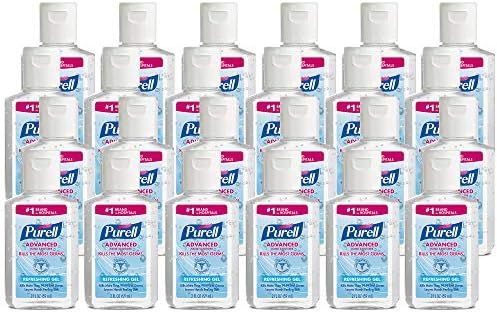 Purell Advanced Hand Sanitizer Refreshing Gel, Clean Scent, 2 fl oz Travel Size Flip-Cap Bottle (... | Amazon (US)