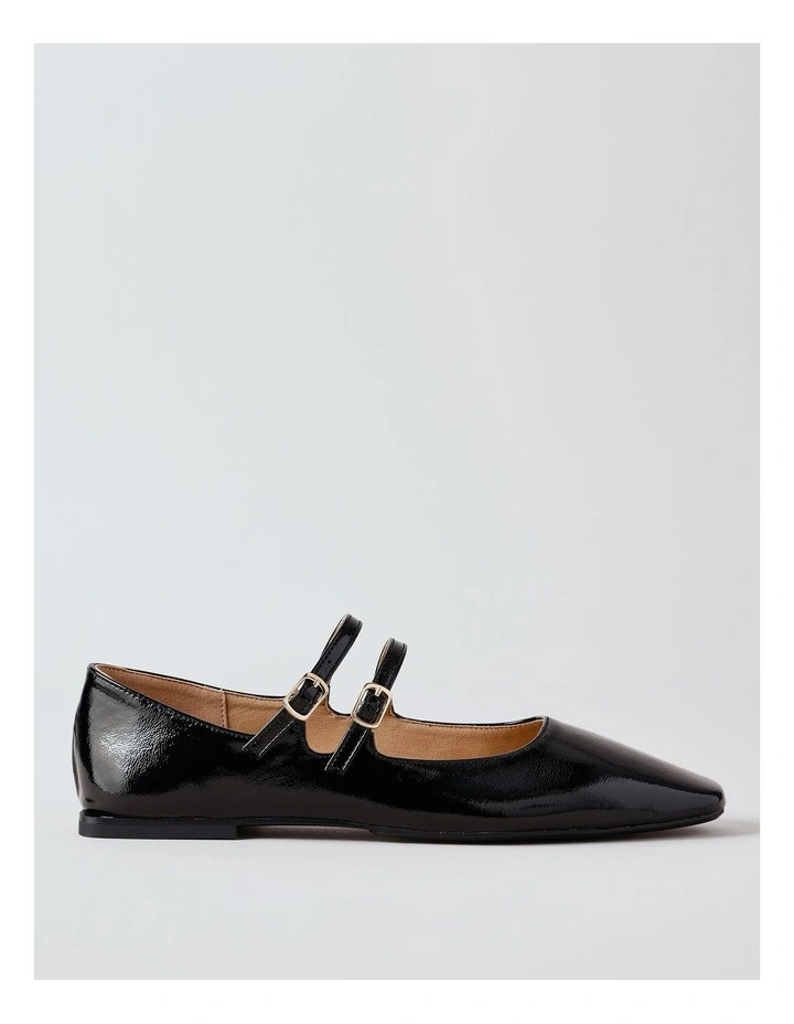 TokitoAmelie Flat Shoe in Black Patent | Myer