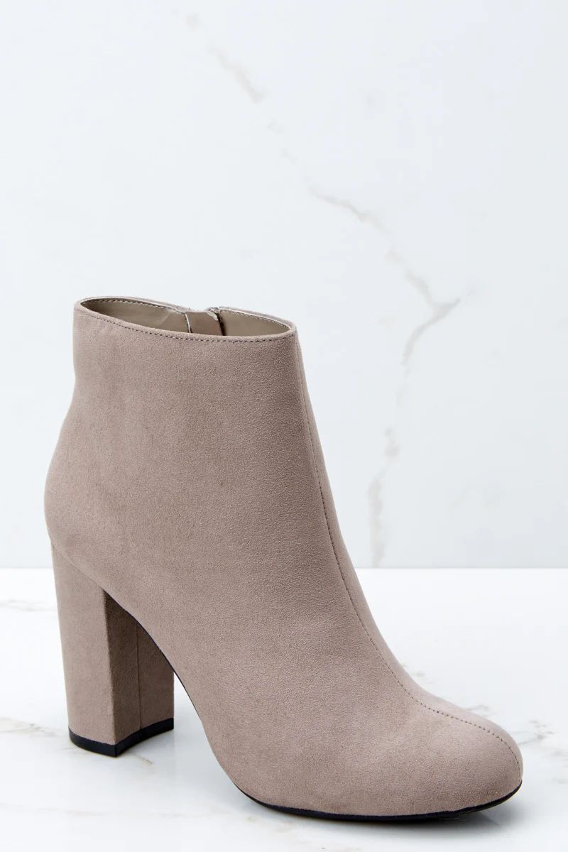 Take Them Anywhere Taupe Ankle Booties | Red Dress 