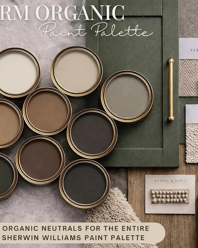 Start with the palette🤍
Choosing a cohesive neutral paint palette first makes the rest of the room easy. We love this Sherwin Williams palette and pulled pieces that pair beautifully with it — camel leather sofa, olive accent chair, textured neutral rug, and warm bronzed lighting for an organic modern living room. Everything linked.


#LTKspringtrends #LTKHome #LTKSaleAlert