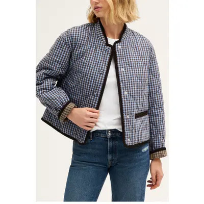 Madewell Quilted Liner Jacket in Dark Brown at Nordstrom, Size Small | Nordstrom