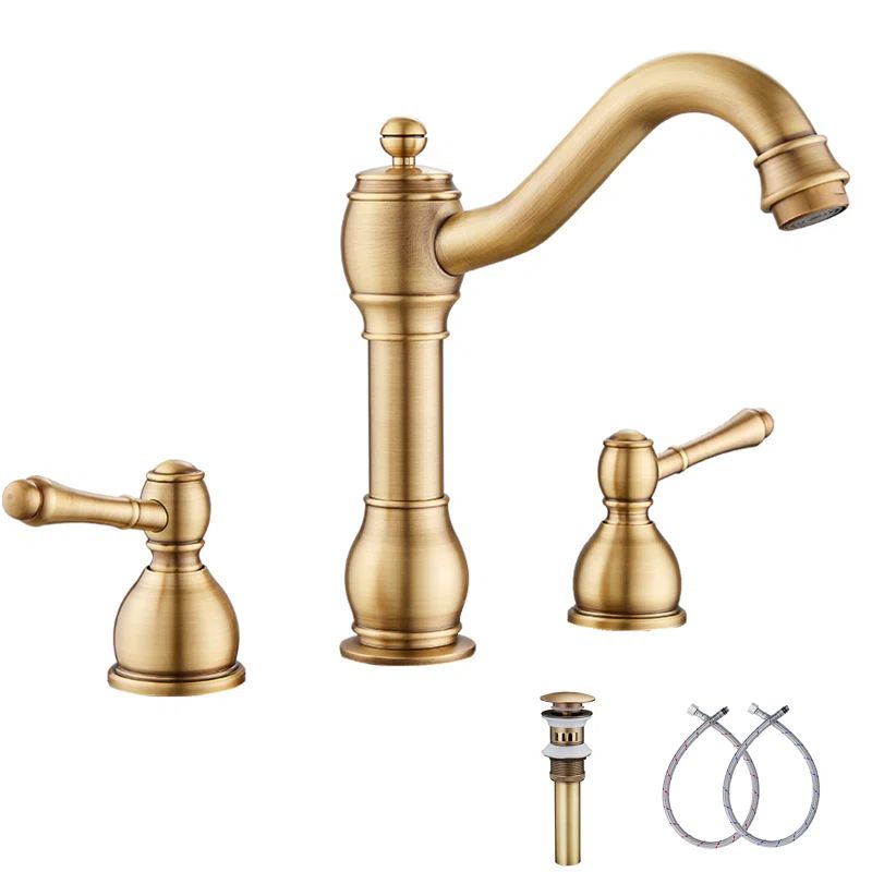 16390-ATI Widespread Faucet 2-handle Bathroom Faucet with Drain Assembly | Wayfair North America