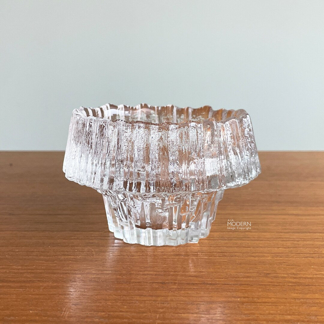 Iittala Stellaria Tapio Wirkkala Tea Light Candle Holder Finland 2 1/2" Tall // Condition: Bit of... | Etsy (US)