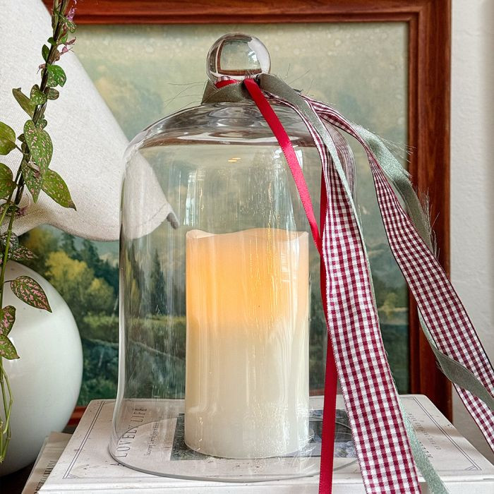 Glass Candle Cloche 6 inch | Antique Farm House
