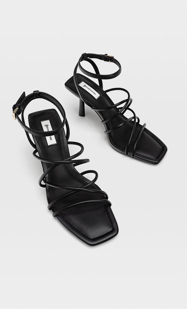 High heel strappy sandals | Stradivarius (UK)