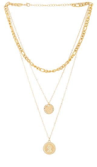 Lucky Charm Layered Necklace in Gold | Revolve Clothing (Global)