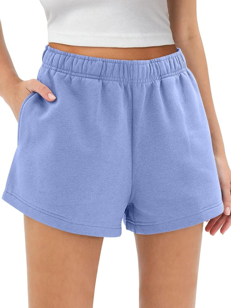 AUTOMET Womens Sweat Shorts Trendy Casual Athletic Running Summer Vacation Outfits Comfy 2025 Fas... | Amazon (US)