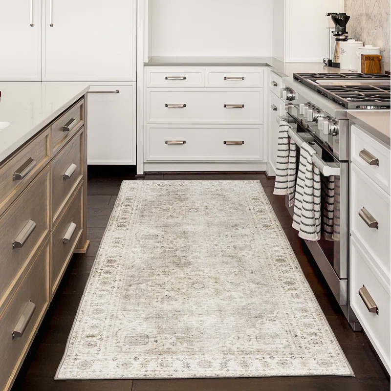 Elfrida Oriental Flatweave Beige Area Rug | Wayfair North America
