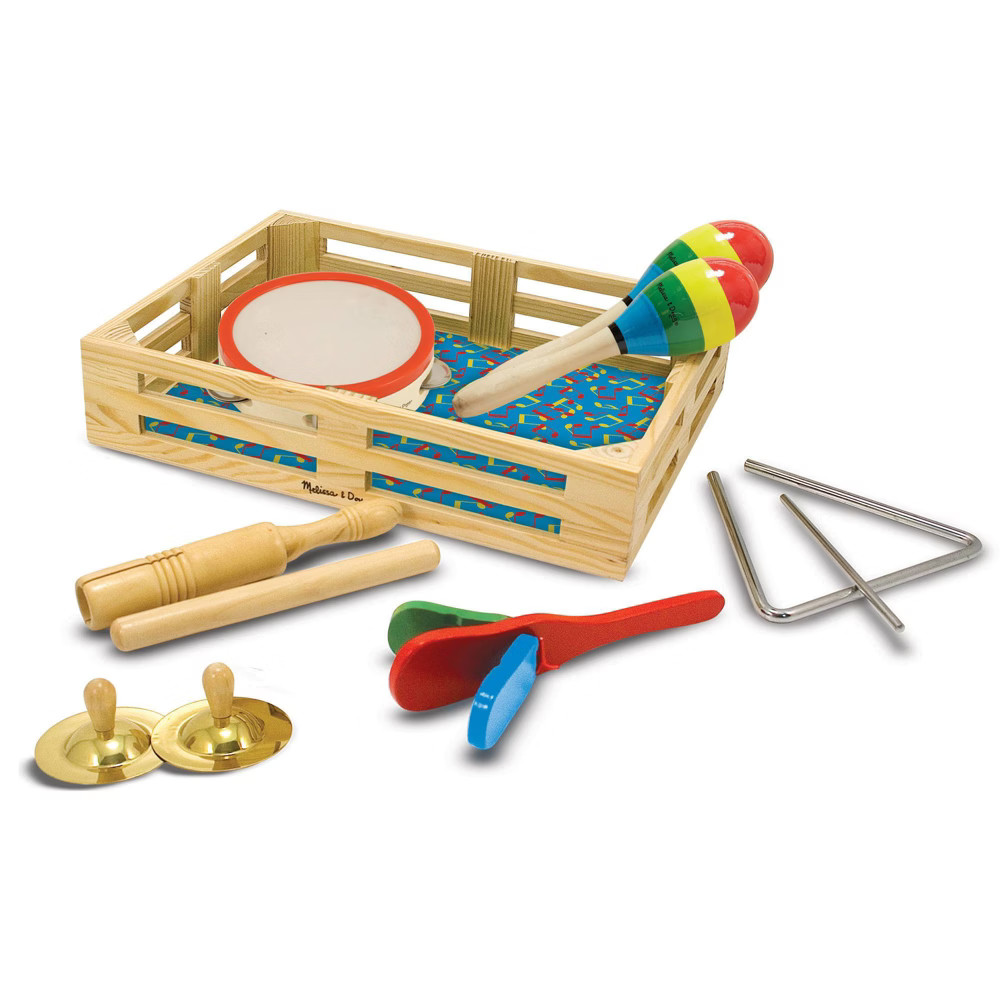 Melissa & Doug Band-in-a-Box Clap! Clang! Tap! - 10-Piece Musical Instrument Set | Target