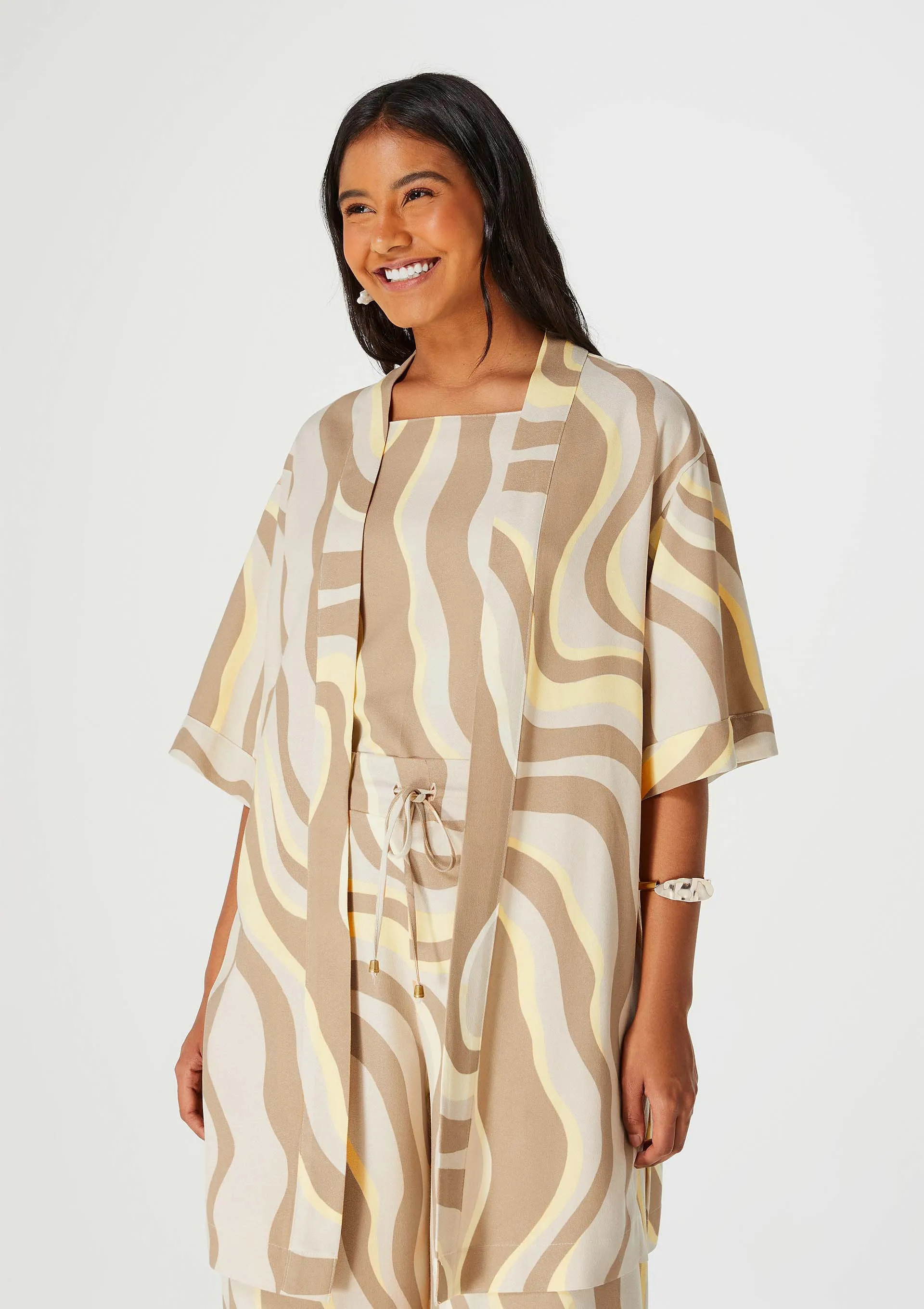 Kimono Feminino Manga 7/8 Estampado - Hering Store | Hering (BR)