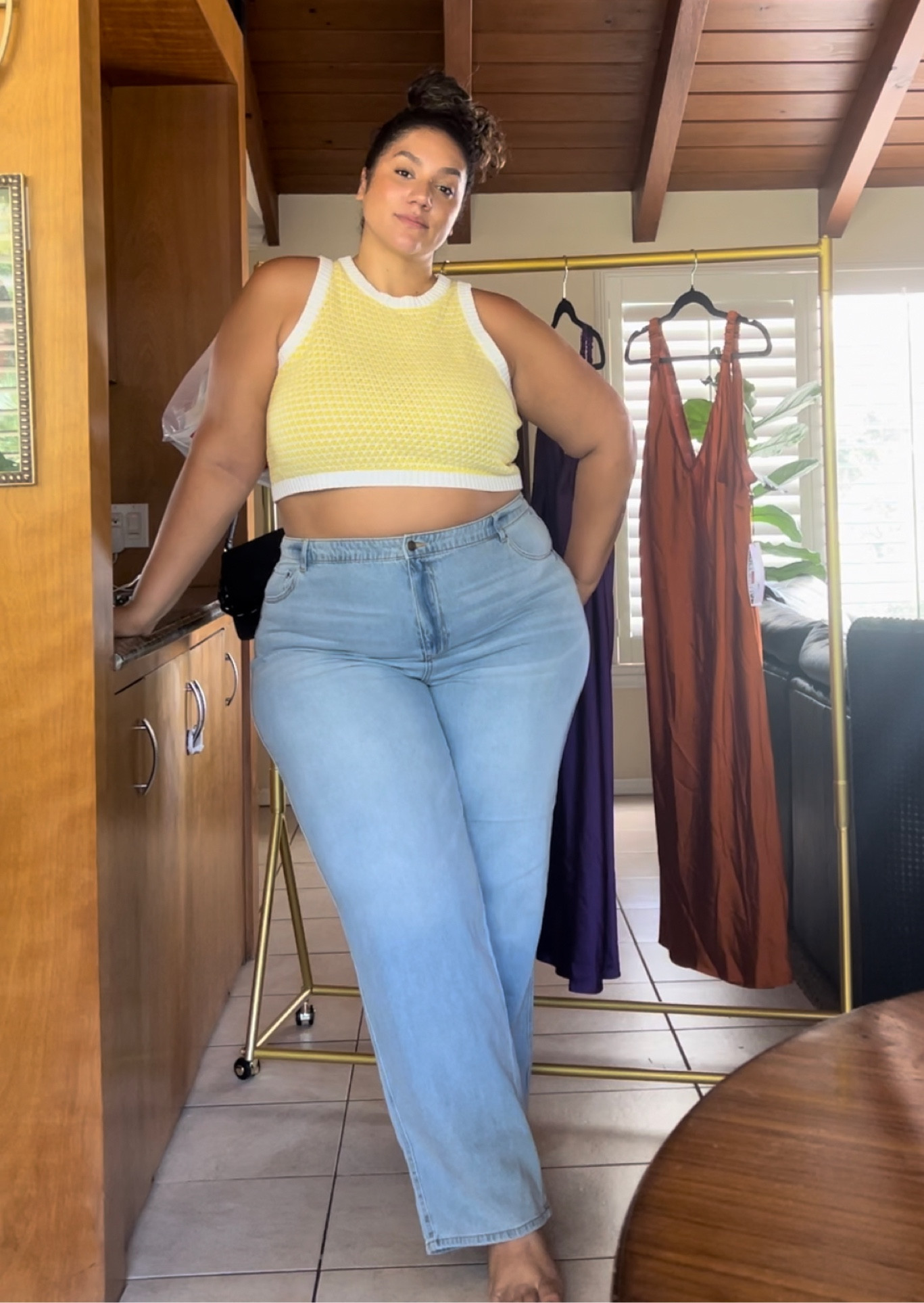 New favorite jeans! Plus size Target find! I’m wearing size 22.  Including links for the 2 dresses pictured hanging!
Wide legs jeans 
Baggy jeans 
Plus size jeans 

#LTKunder50 #LTKcurves