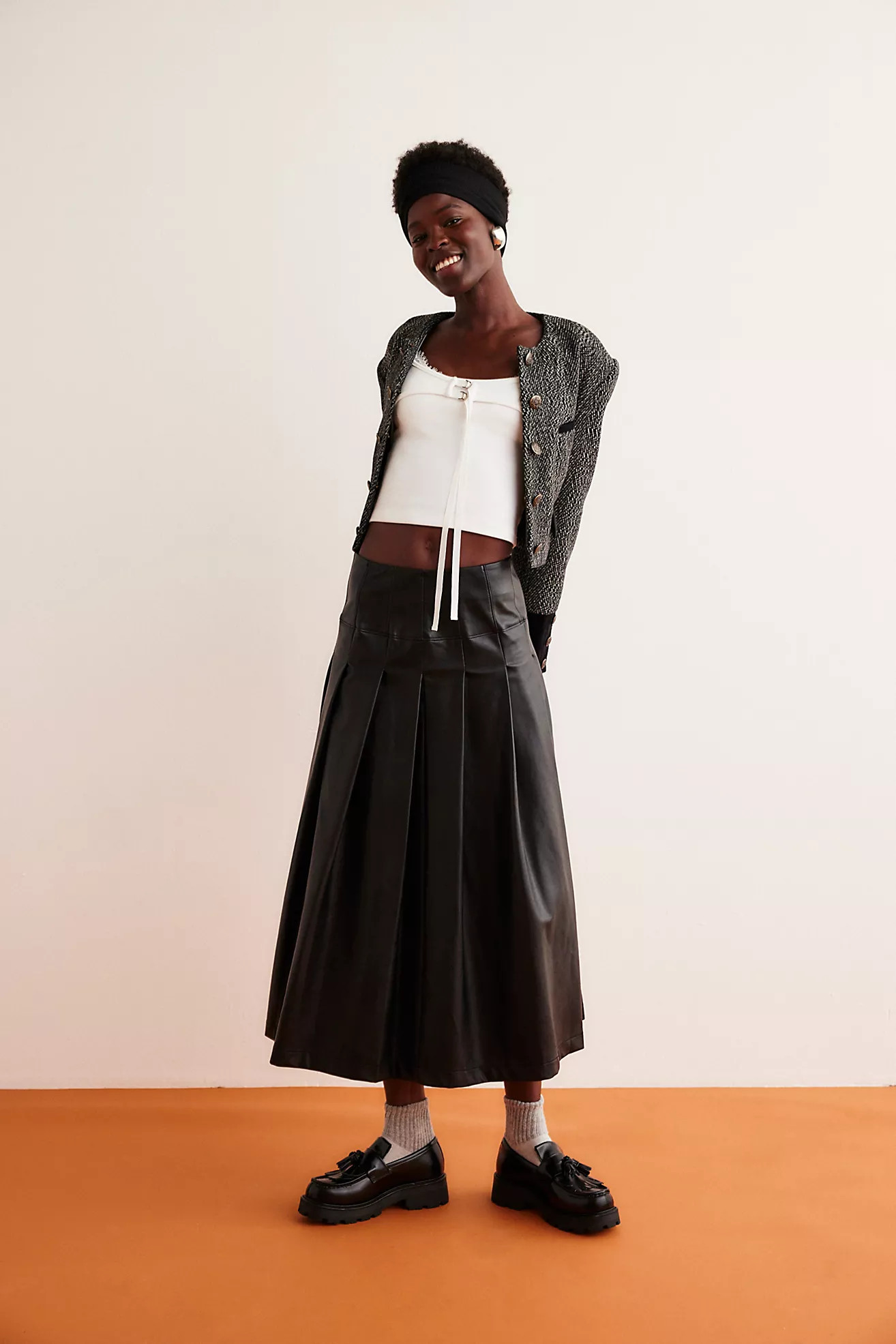 Veronica Vegan Midi Skirt | Free People (UK)