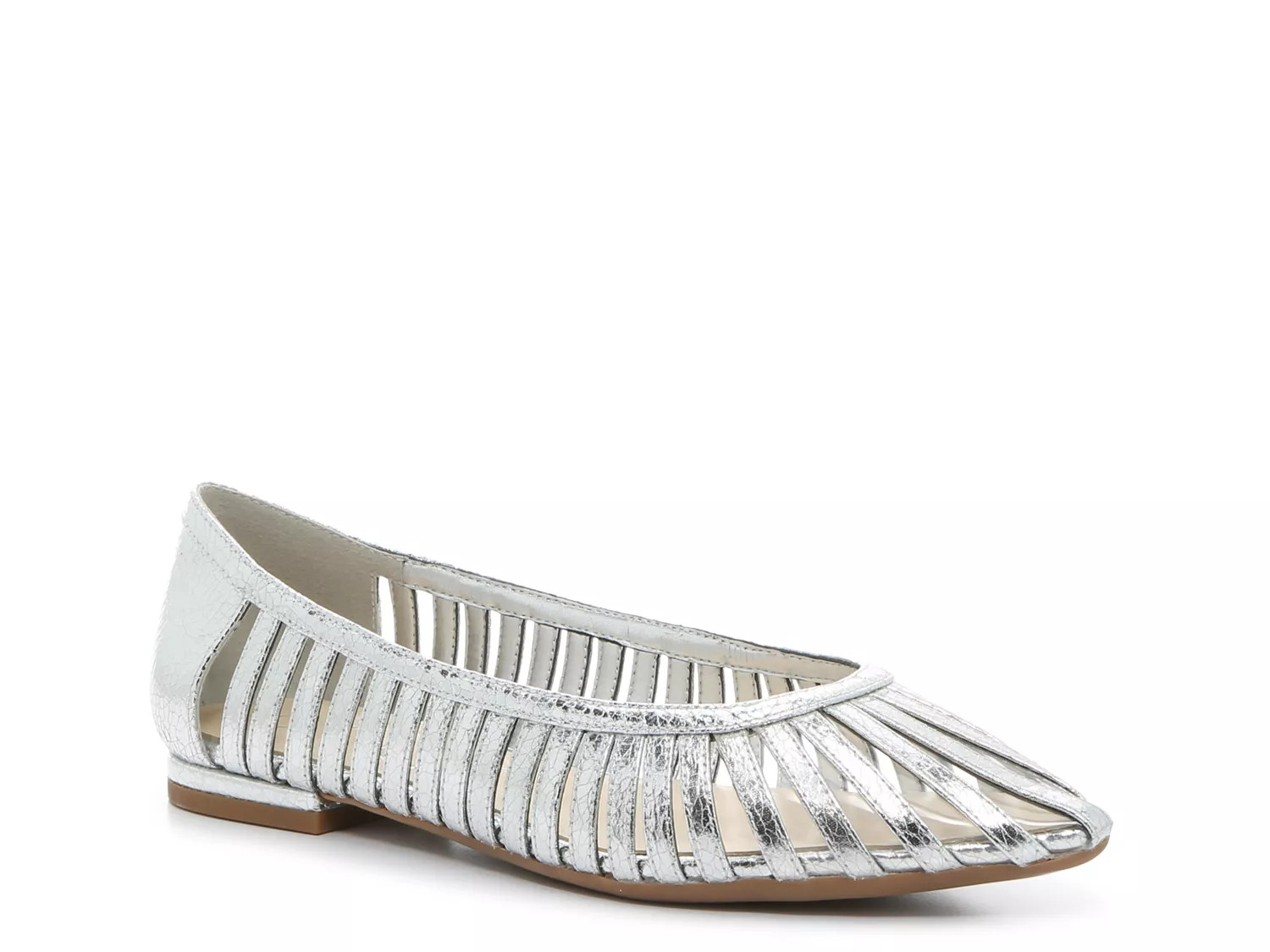 Jessica Simpson Crinah Flat | Women's | Silver | Size 6 | Flats | DSW