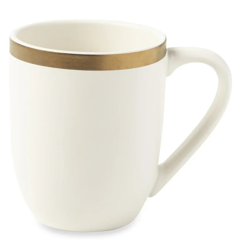 Thyme & Table 15 fl oz Everest Off-White Stoneware Mug | Walmart (US)