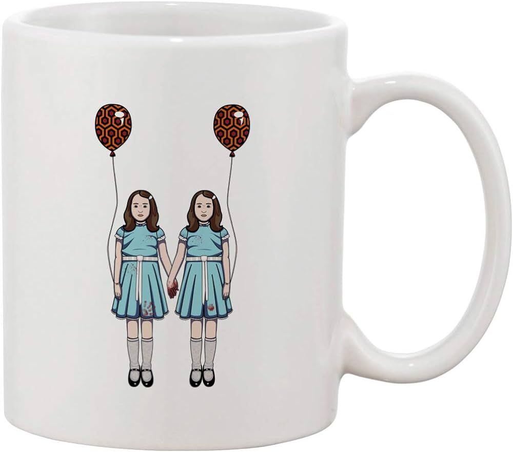 Ceramic Coffee Mug - Creepy Scary Hallway Twins Horror Film Movie Parody | Amazon (US)